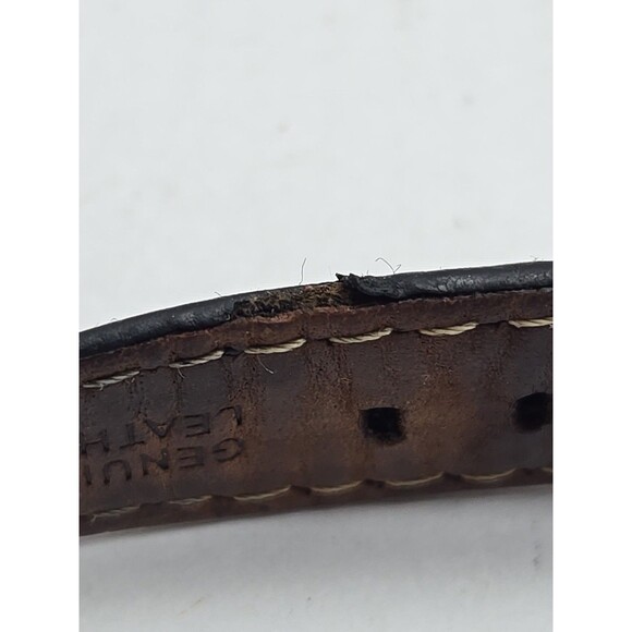 Tourneau Honda Swiss Quartz Rectangular Date Watch Black Leather New Battery - Picture 14 of 14